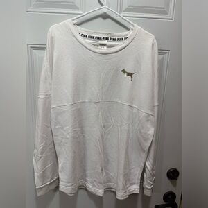 VS PINK SEQUIN LONG SLEEVE SWEATER